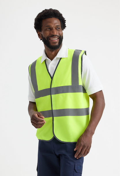 Uneek Sleeveless Safety Waist Coat Orange