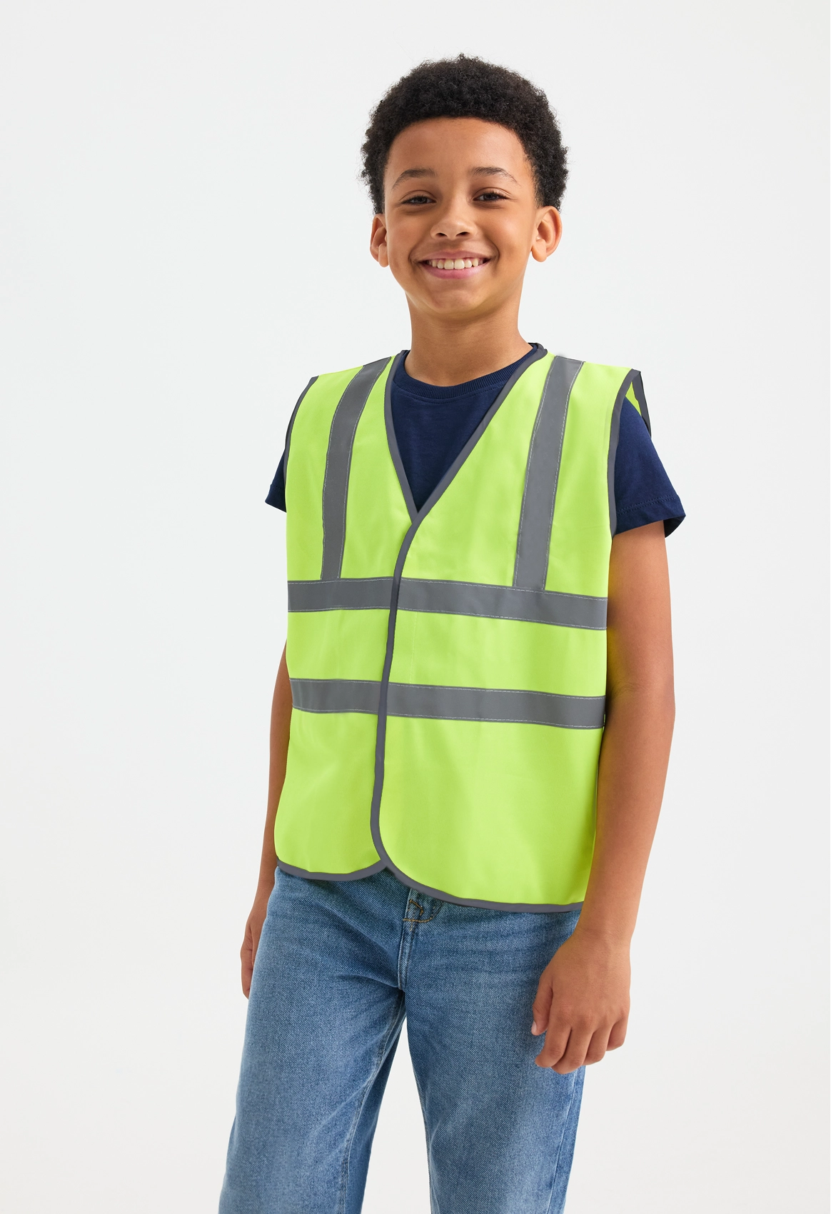 Uneek Childrens Hi-Viz Waist Coat Orange