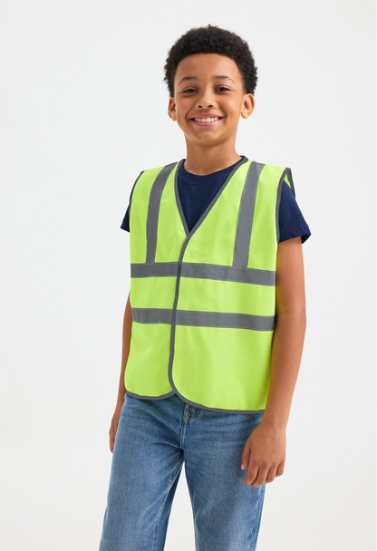 Uneek Childrens Hi-Viz Waist Coat Orange