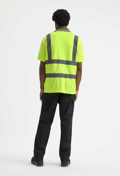 Uneek Hi Viz Short Sleeve Polo Shirt Orange