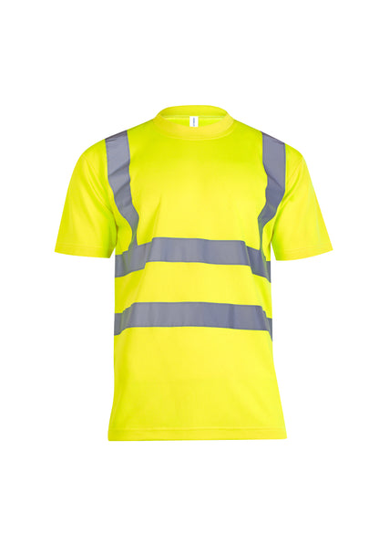 Uneek Hi Viz Short Sleeve T Shirt Yellow
