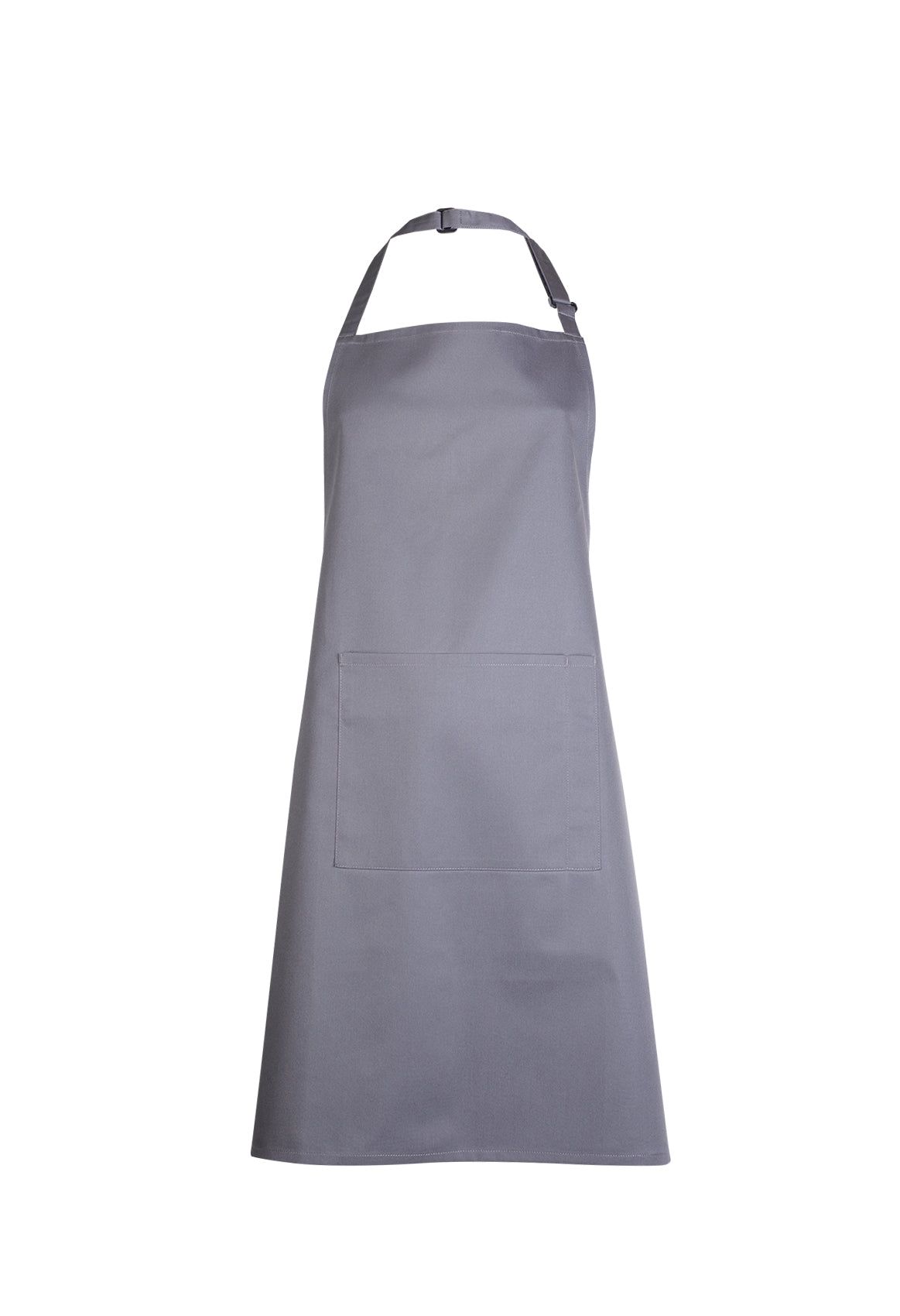 Uneek Bib Apron with Pocket Dark Grey
