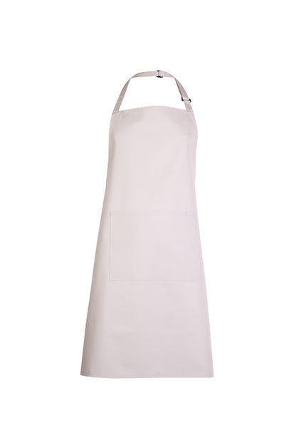 Uneek Bib Apron with Pocket Natural