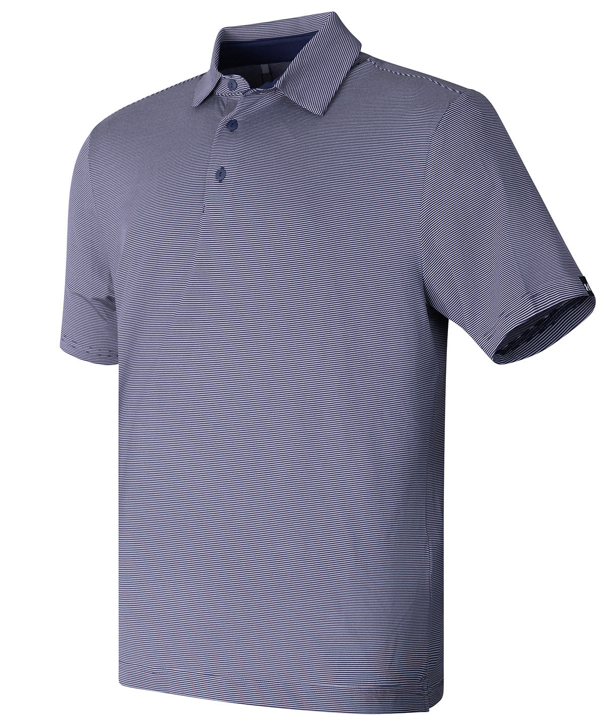 Under Armour UA playoff 3.0 stripe polo LB – microstripe Midnight Navy/Downpour Grey/Black