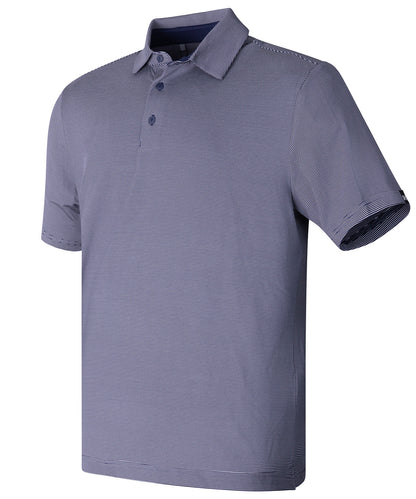 Under Armour UA playoff 3.0 stripe polo LB – microstripe Midnight Navy/Downpour Grey/Black