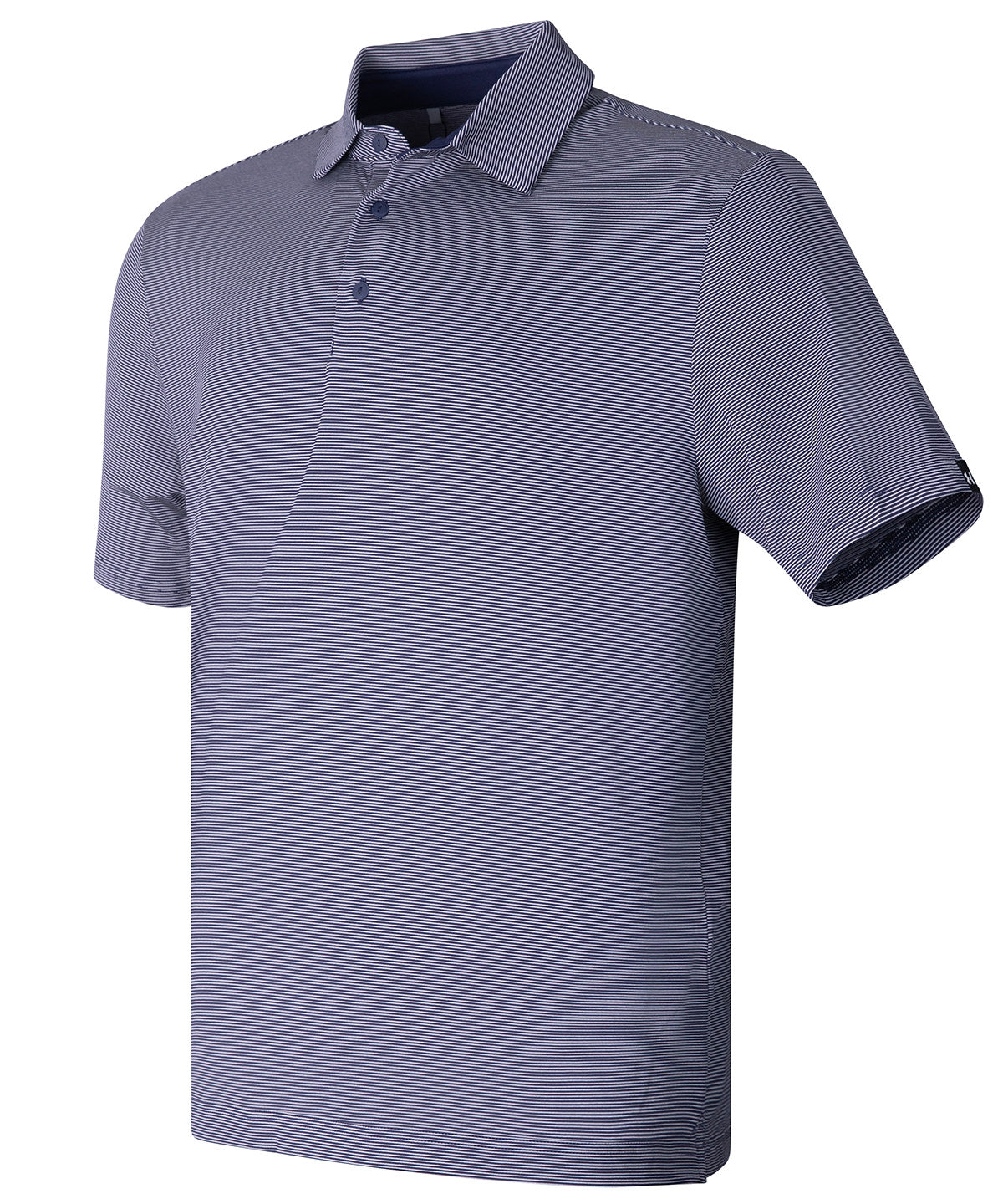 Under Armour UA playoff 3.0 stripe polo LB – microstripe Midnight Navy/Downpour Grey/Black