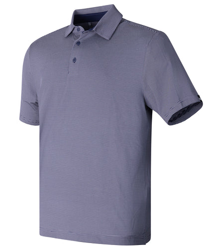 Under Armour UA playoff 3.0 stripe polo LB – microstripe Midnight Navy/Downpour Grey/Black
