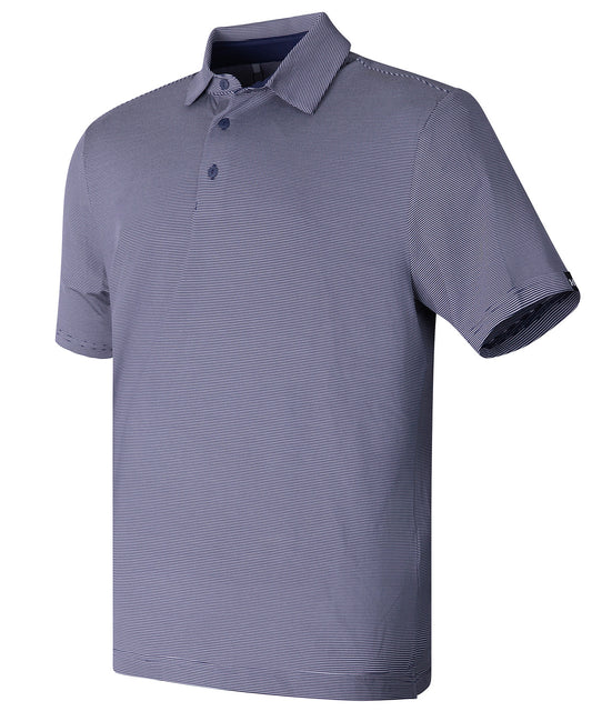 Under Armour UA playoff 3.0 stripe polo LB – microstripe Midnight Navy/Downpour Grey/Black