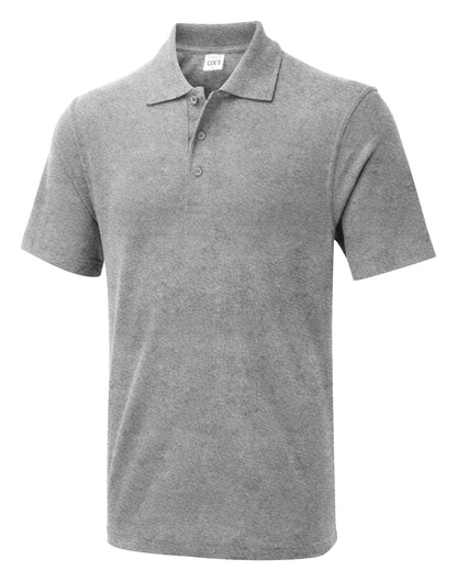Uneek The UX Polo Heather Grey