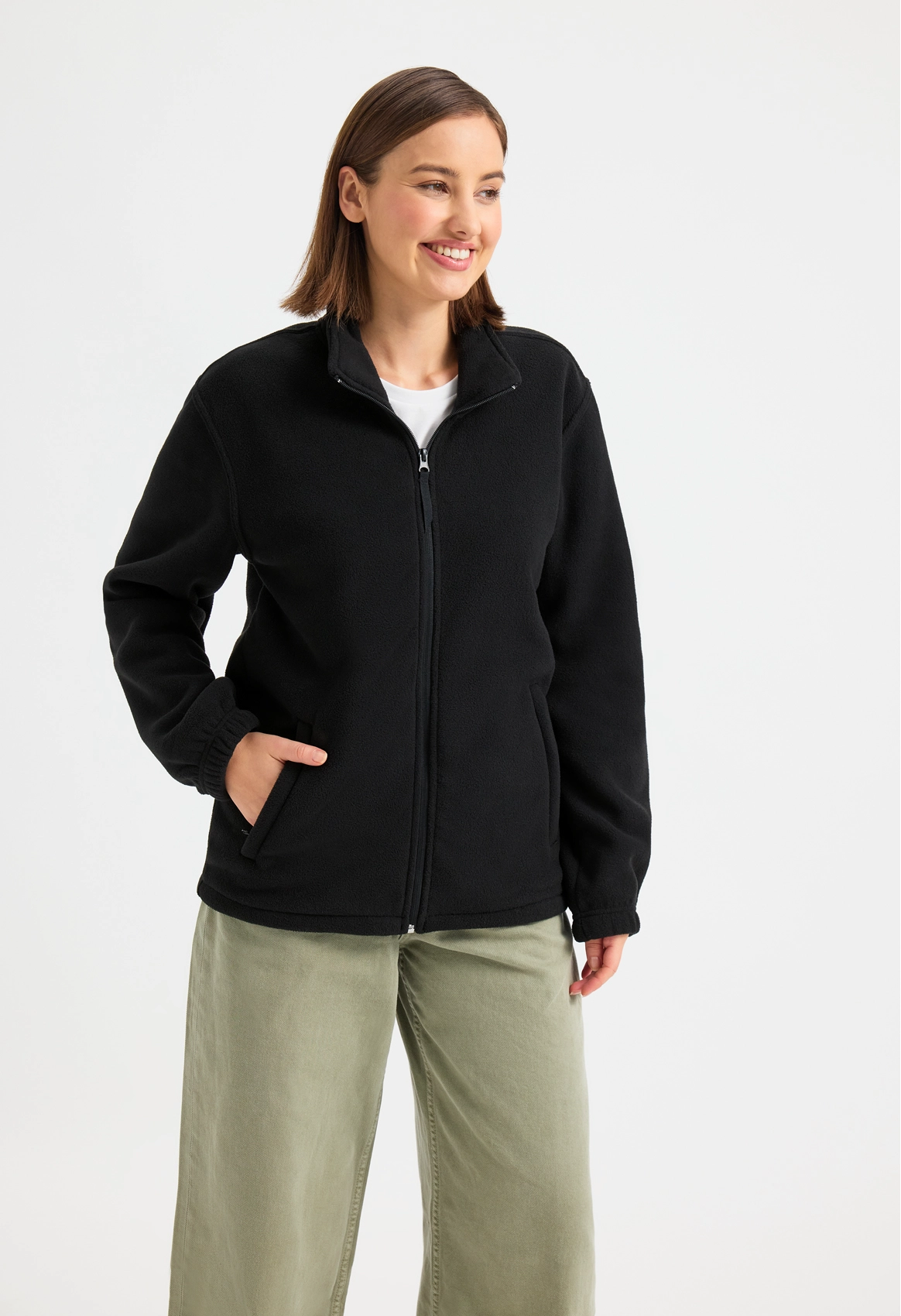 Uneek The UX Full Zip Fleece Bottle Green