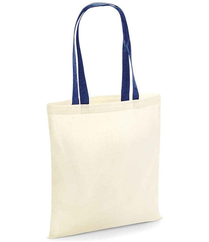 Westford Mill Bag For Life - Contrast Handles in Natural/French Navy