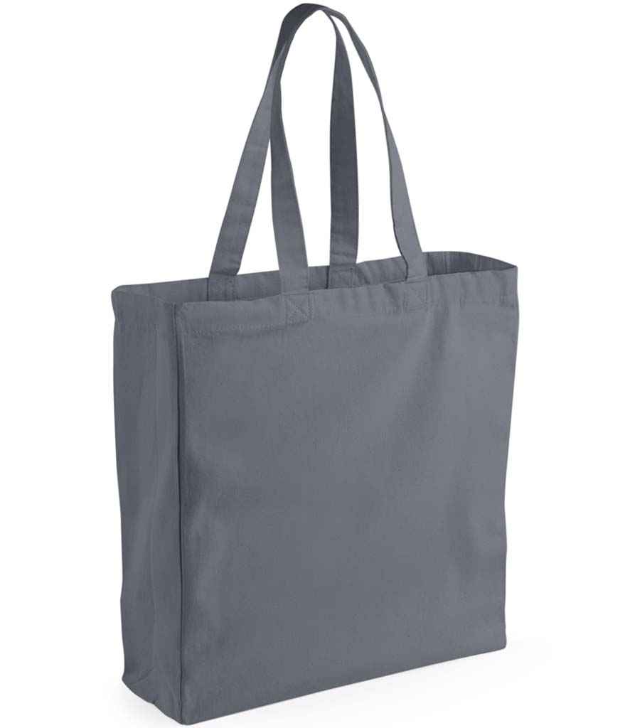 Westford Mill Canvas Classic Shopper in Graphite Grey