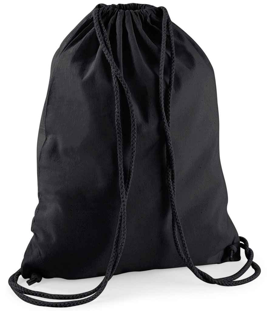 Westford Mill Cotton Gymsac in Black/Black