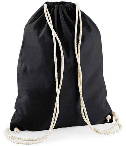 Westford Mill Cotton Gymsac in Black/Natural
