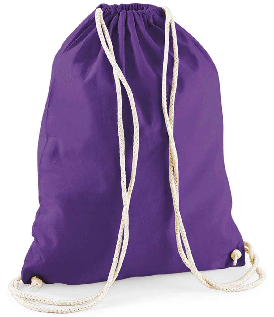 Westford Mill Cotton Gymsac in Purple