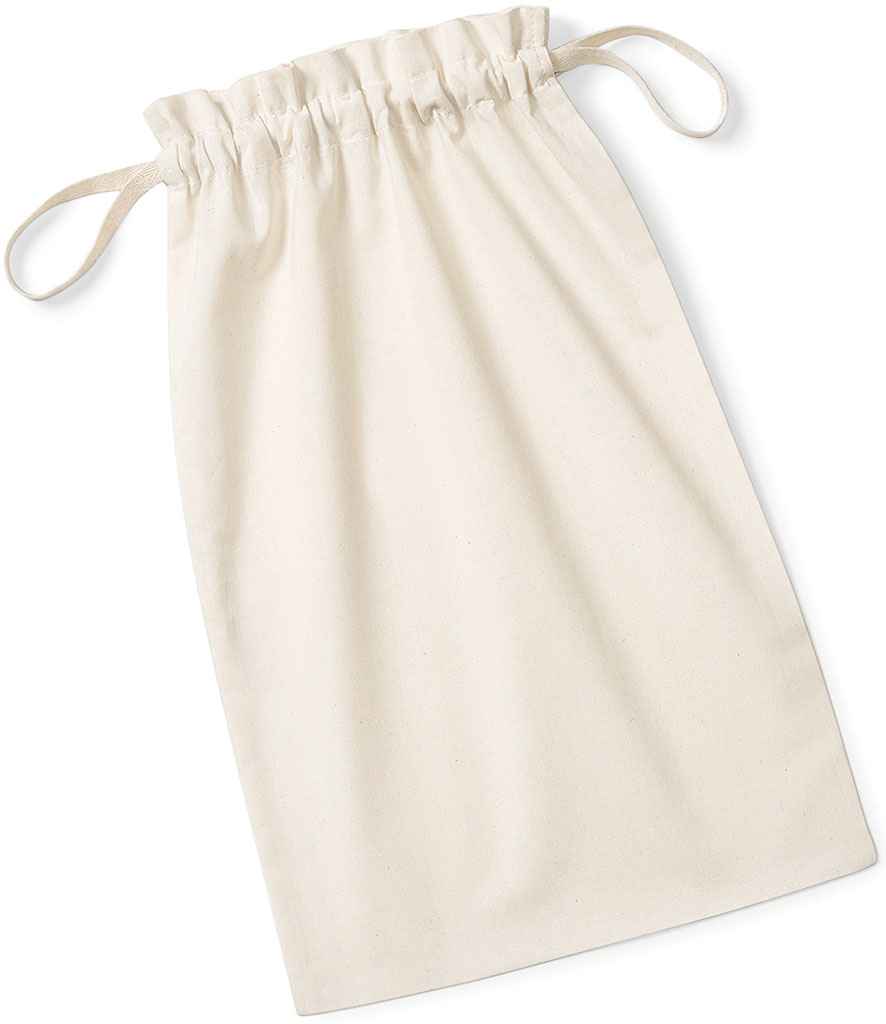 Westford Mill Westford Mill Organic Cotton Drawcord Bag Natural