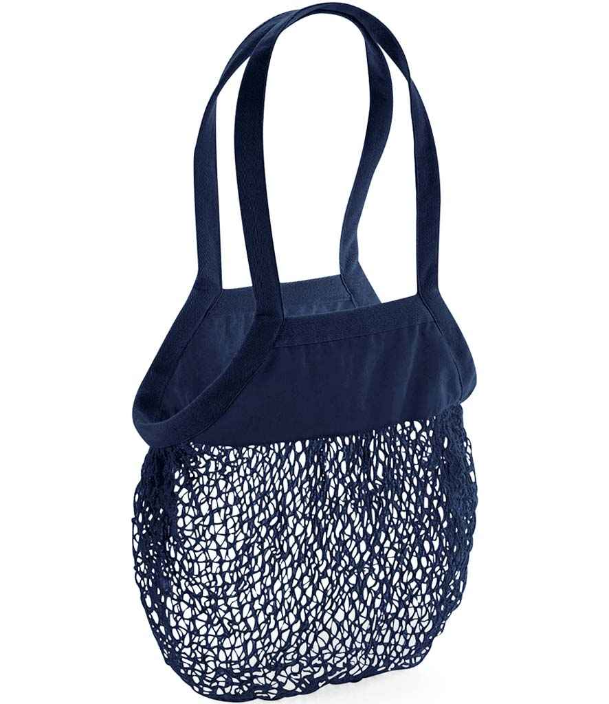 Westford Mill Organic Cotton Mesh Grocery Bag in Navy
