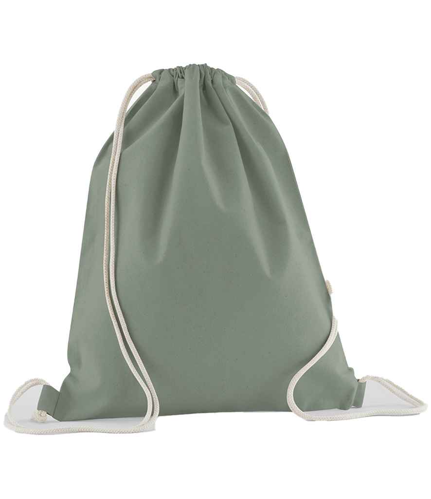 Westford Mill Organic Cotton In Conversion Gymsac in Dusty Green