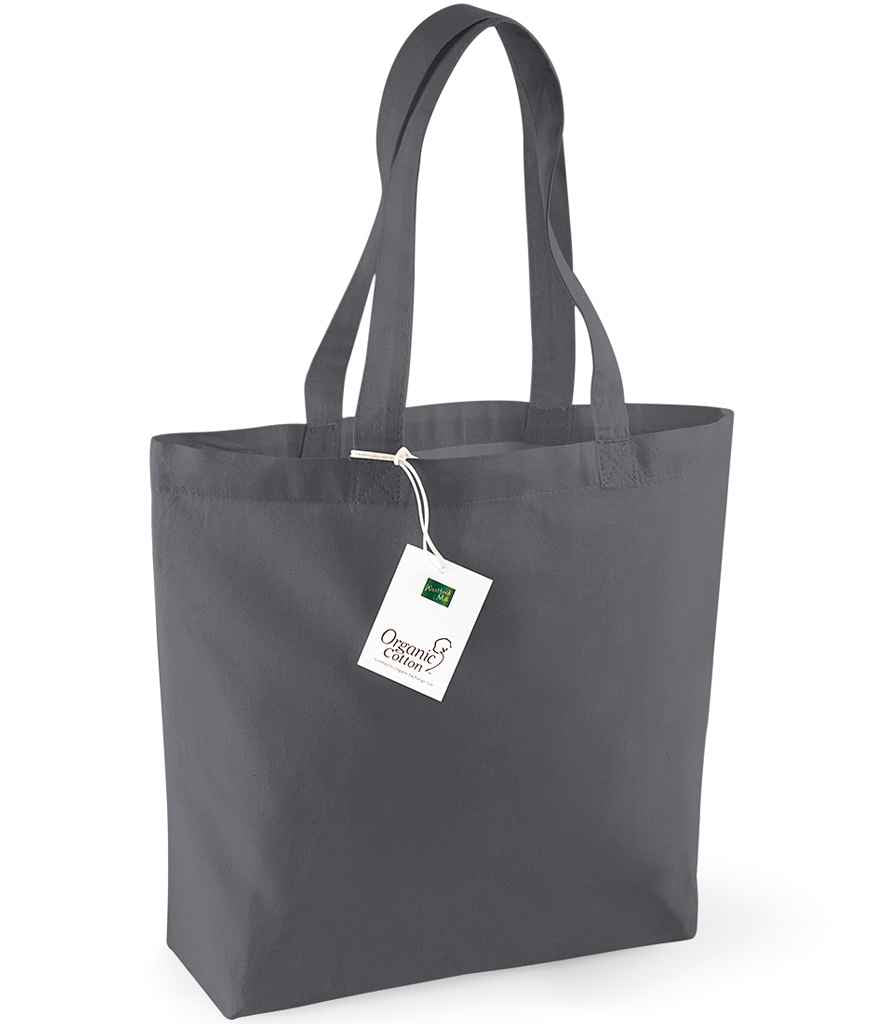 Westford Mill Organic Cotton Shopper in Graphite Grey