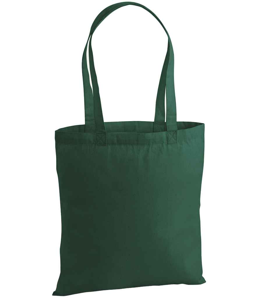 Westford Mill Premium Cotton Tote Bag in Bottle Green
