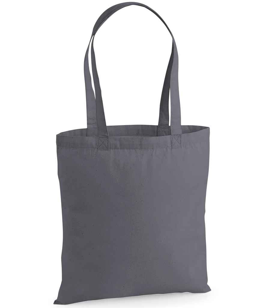 Westford Mill Premium Cotton Tote Bag in Graphite Grey