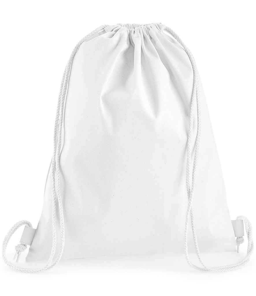 Westford Mill Premium Cotton Gymsac in White