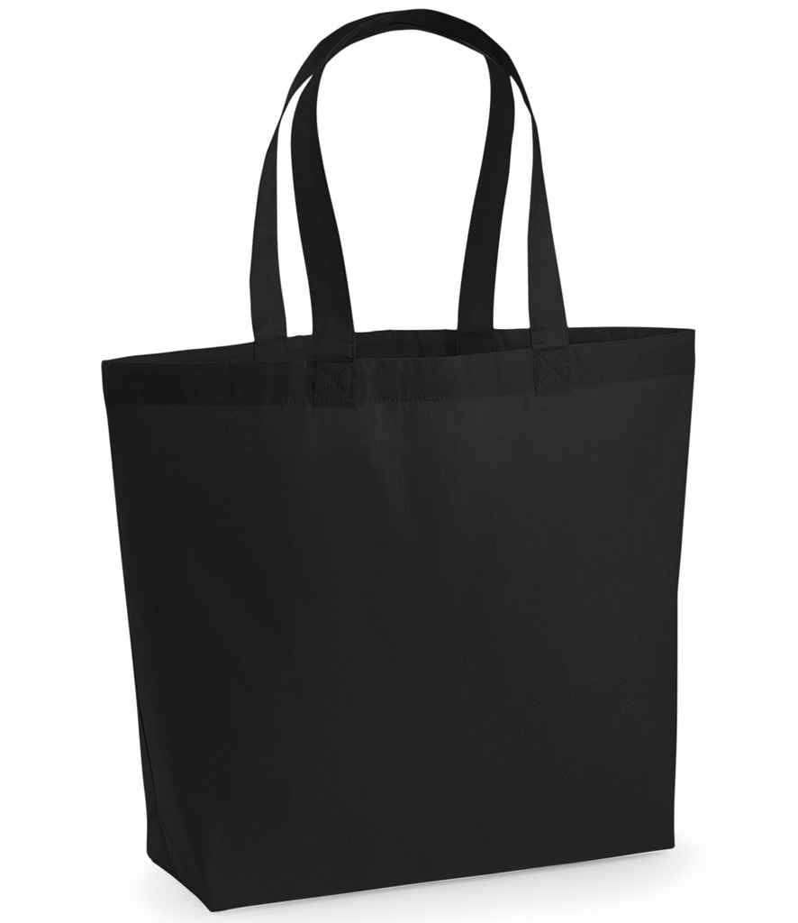 Westford Mill Premium Cotton Maxi Tote Bag in Black