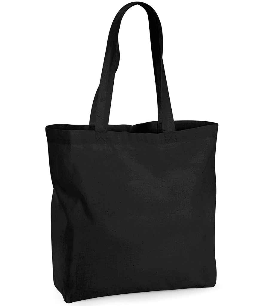 Westford Mill Organic Premium Cotton Maxi Tote Bag in Black