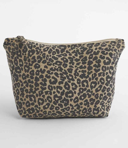 Westford Mill Leopard Print Canvas Accessory Bag - model image