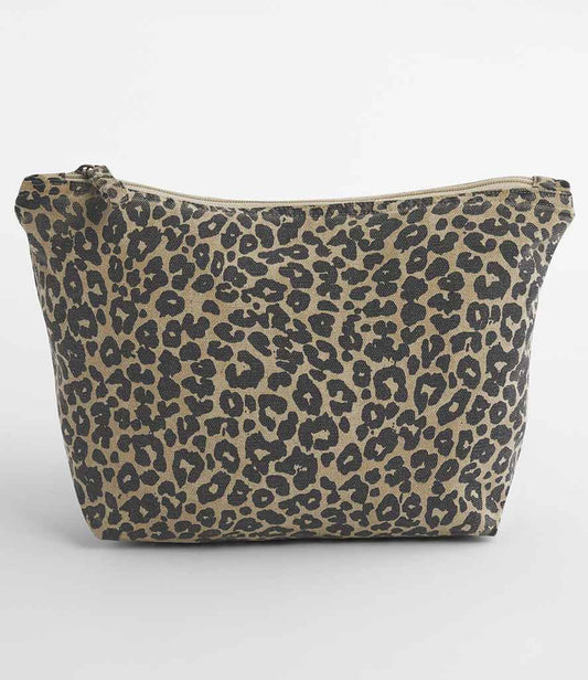 Westford Mill Leopard Print Canvas Accessory Bag - model image