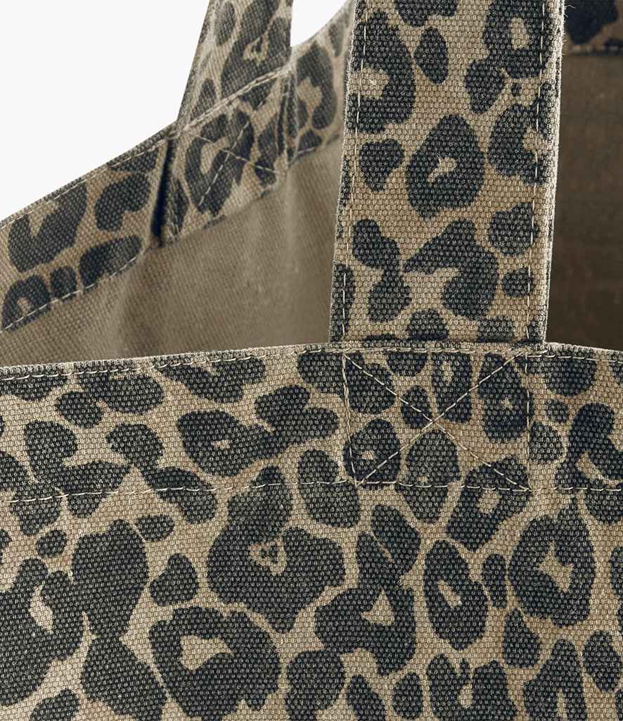 Westford Mill Leopard Print Canvas Shopper