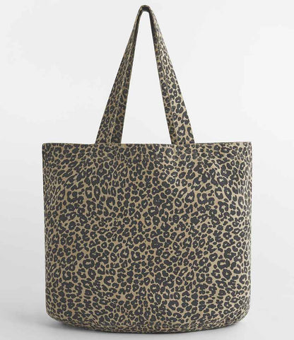 Westford Mill Leopard Print Canvas Shopper - model image