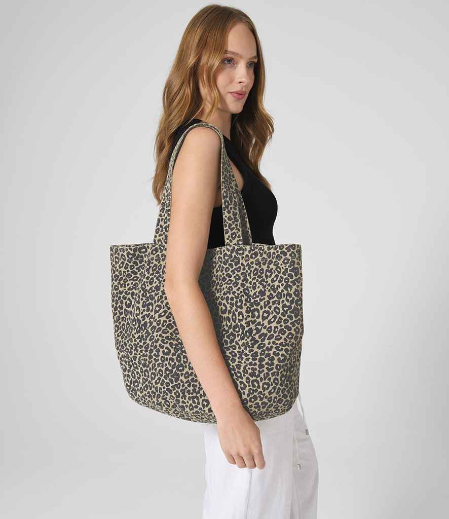 Westford Mill Westford Mill Leopard Print Canvas Shopper
