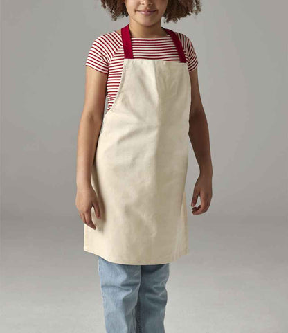 Westford Mill Fairtrade Kids Craft Apron - model image