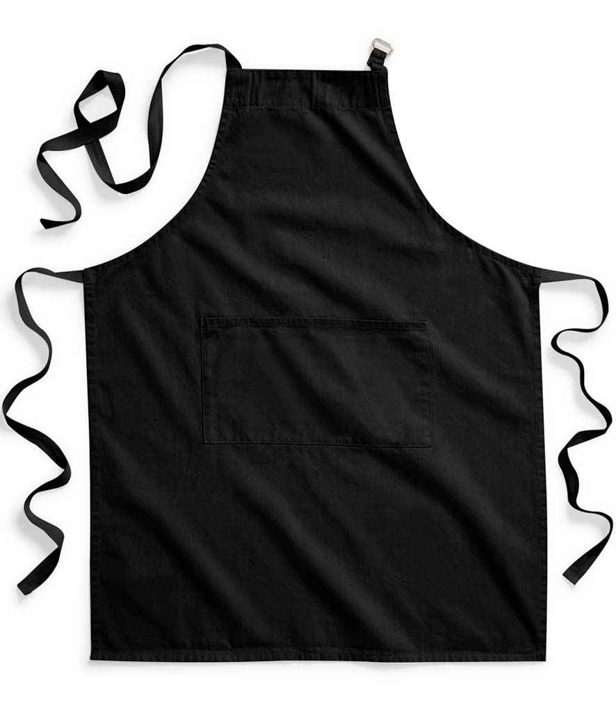 Westford Mill Fairtrade Adult Craft Apron in Black