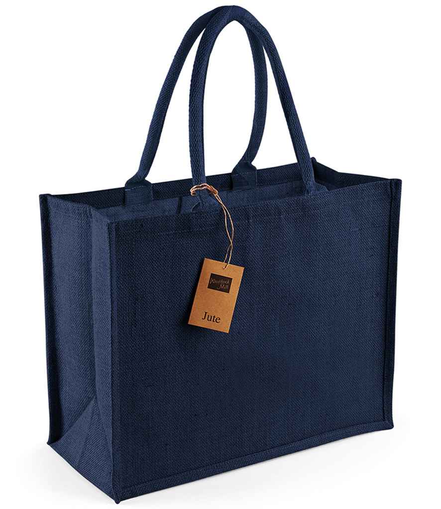 Westford Mill Jute Classic Shopper in Navy/Navy