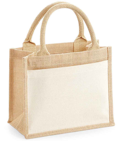 Westford Mill Pocket Jute Gift Bag - model image
