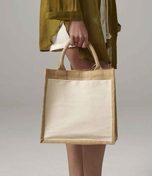 Westford Mill Westford Mill Pocket Jute Midi Tote Bag