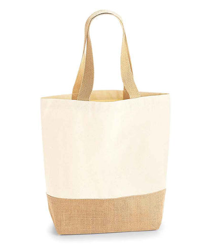Westford Mill Jute Base Canvas Shopper - model image