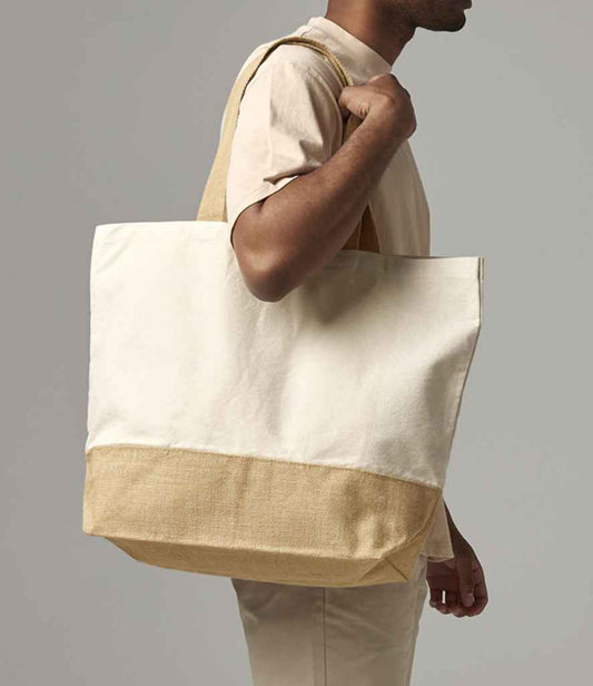 Westford Mill Westford Mill Jute Base Canvas Tote XL Bag