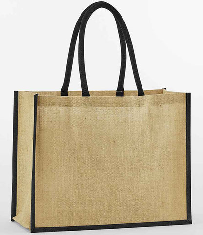 Westford Mill Natural Starched Jute Classic Shopper - model image