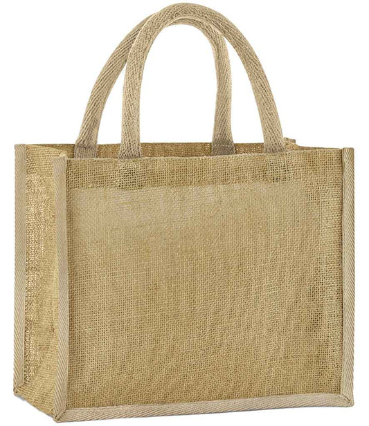 Westford Mill Natural Starched Jute Midi Tote Bag - model image