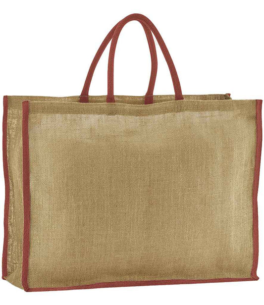 Westford Mill Natural Starched Jute Market Shopper - model image