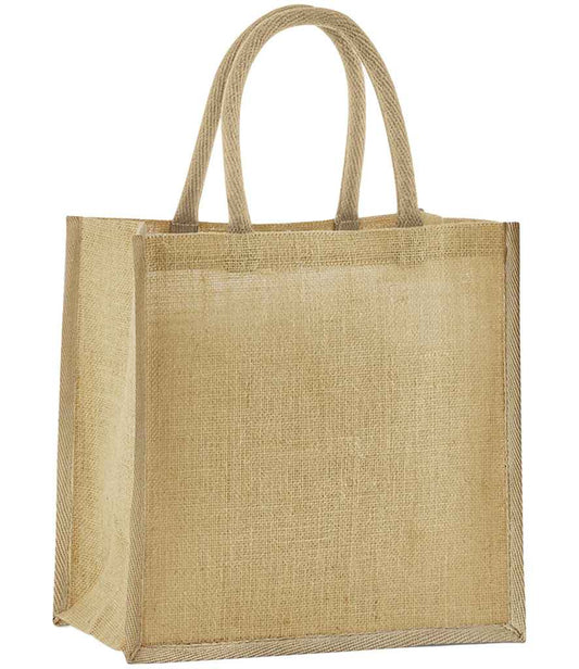 Westford Mill Natural Starched Jute Mini Gift Bag - model image
