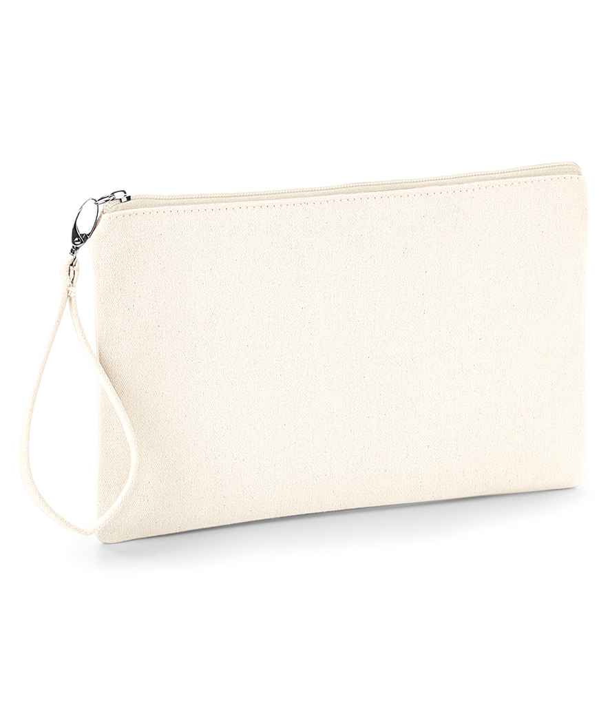 Westford Mill Canvas Wristlet Pouch in Natural/Natural