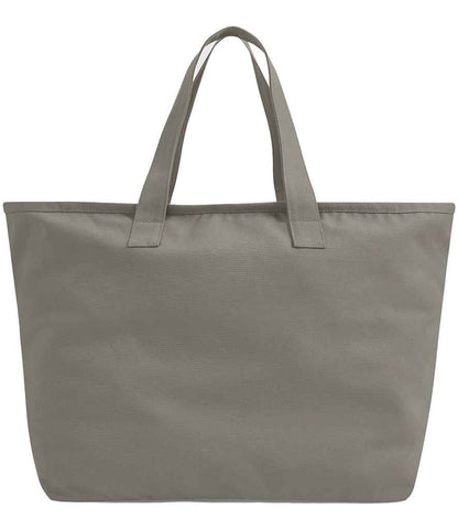 Westford Mill Oversized Heavy Duty Canvas Tote Bag in Mushroom