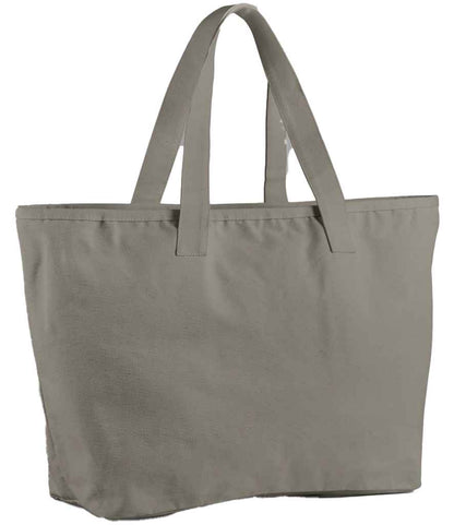 Westford Mill Westford Mill Oversized Heavy Duty Canvas Tote Bag Mushroom