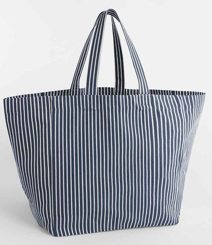 Westford Mill Oversized Beach Bag in Navy Stripe