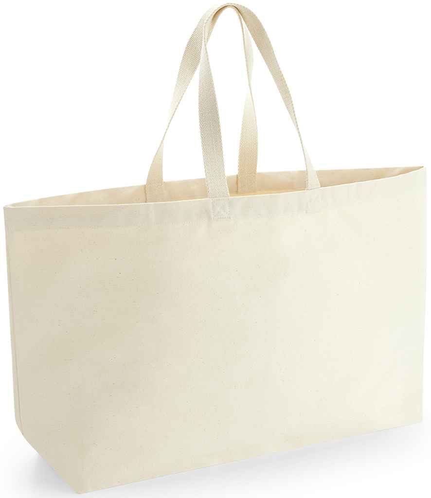 Westford Mill Oversized Canvas Tote Bag in Natural