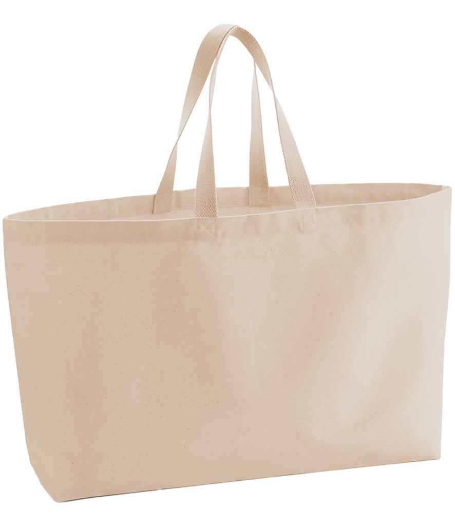 Westford Mill Oversized Canvas Tote Bag in Peach